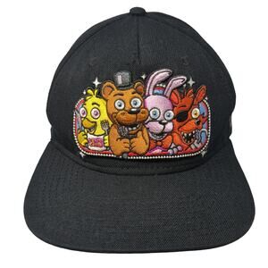 Five Nights At Freddy's Fazbear's Pizza Snapback 5 Panel Cap Black One Size